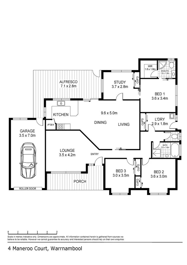 Floorplan of Homely house listing, 4 Maneroo Court, Warrnambool VIC 3280