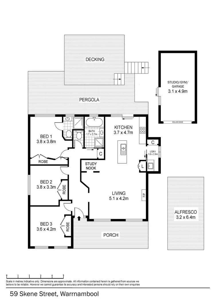 Floorplan of Homely house listing, 59 Skene Street, Warrnambool VIC 3280