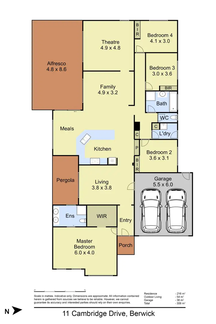Floorplan of Homely house listing, 11 Cambridge Drive, Berwick VIC 3806