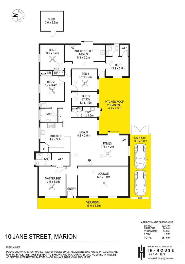 Floorplan of Homely house listing, 10 Jane Street, Marion SA 5043