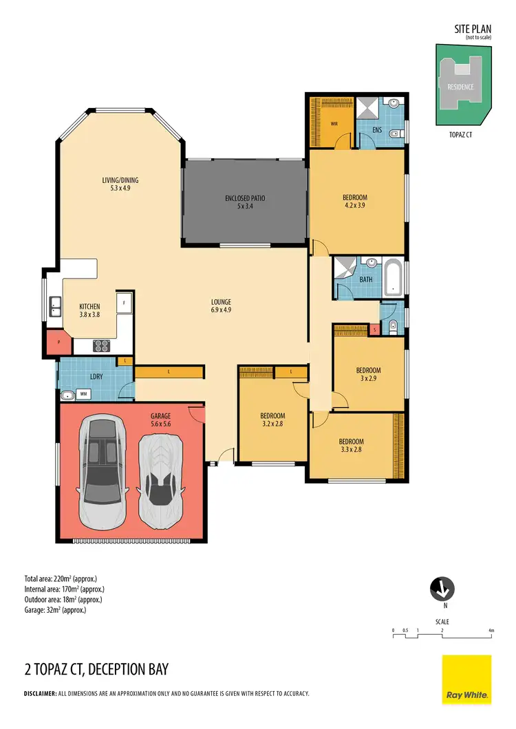 Floorplan of Homely house listing, 2 Topaz Court, Deception Bay QLD 4508