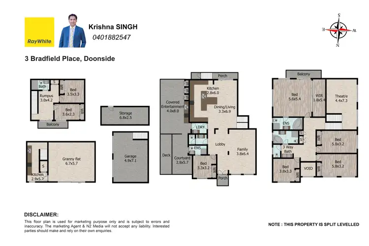 Floorplan of Homely house listing, 3 Bradfield Place, Doonside NSW 2767