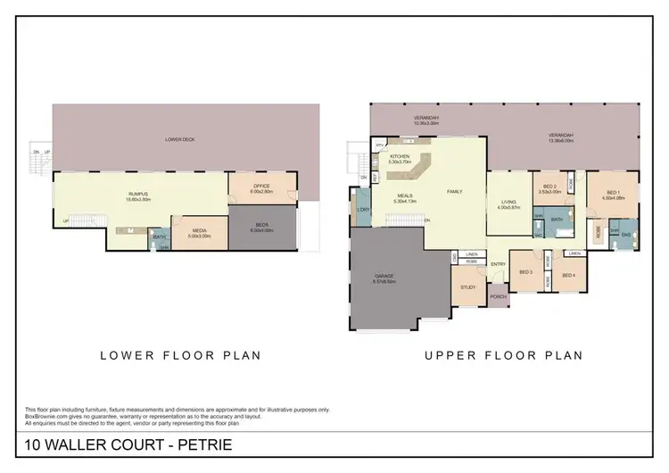 Floorplan of Homely house listing, 10 Wallers Court, Petrie QLD 4502