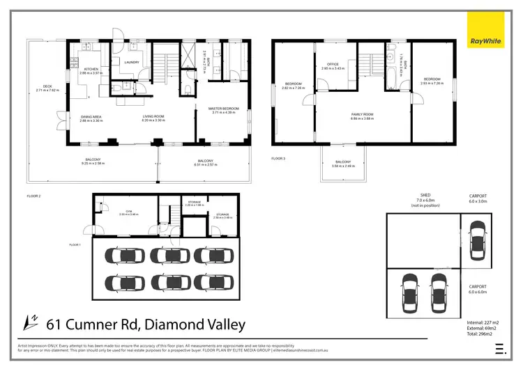 Floorplan of Homely house listing, 61 Cumner Road, Diamond Valley QLD 4553