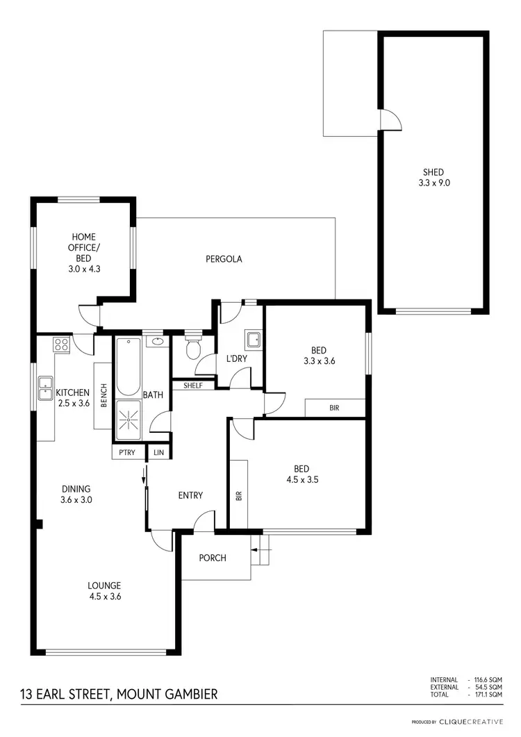 Floorplan of Homely house listing, 13 Earl Street, Mount Gambier SA 5290