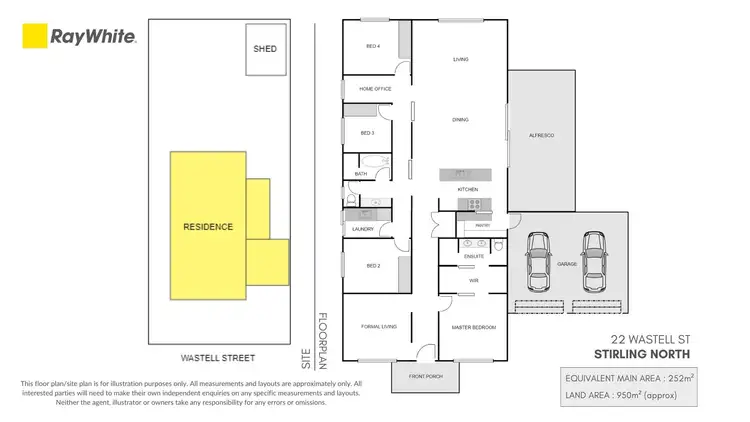 Floorplan of Homely house listing, 22 Wastell Street, Stirling North SA 5710