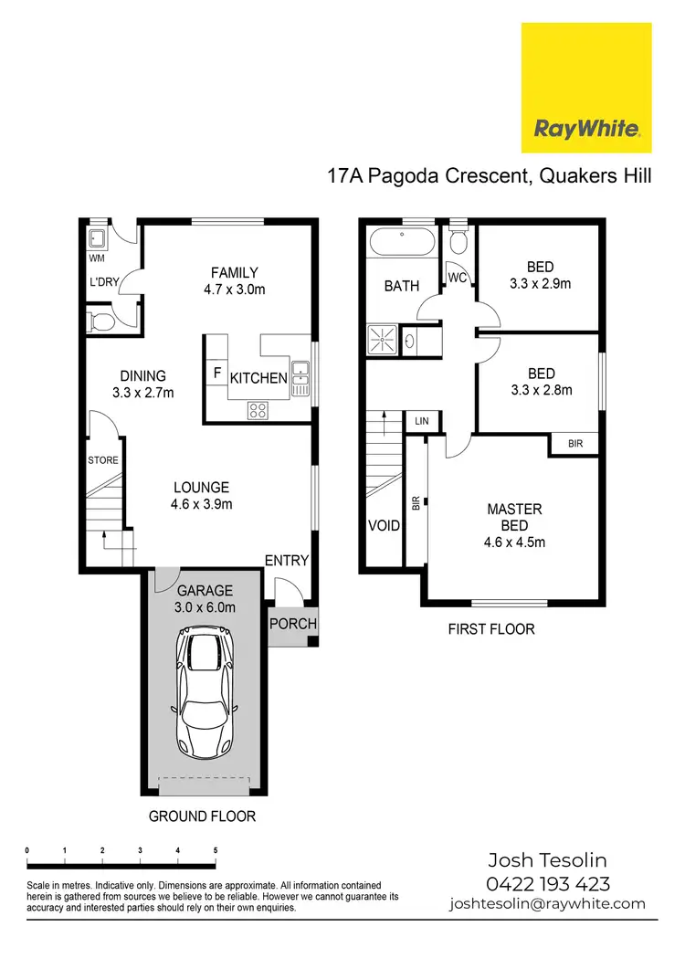 Floorplan of Homely semi-detached listing, 17a Pagoda Crescent, Quakers Hill NSW 2763