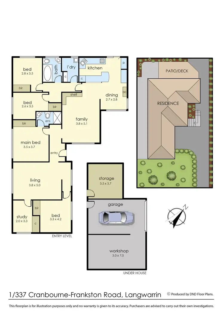 Floorplan of Homely house listing, 1/337 Cranbourne - Frankston Road, Langwarrin VIC 3910