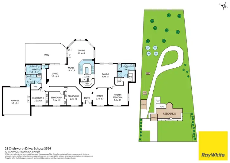 Floorplan of Homely house listing, 23 Chelsworth Drive, Echuca VIC 3564