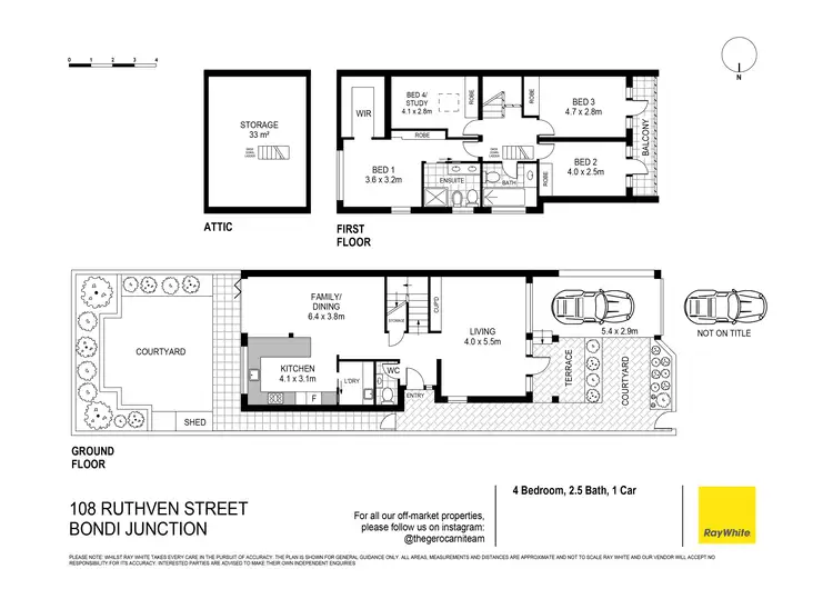 Floorplan of Homely house listing, 108 Ruthven Street, Bondi Junction NSW 2022