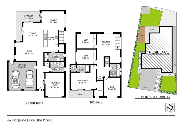Floorplan of Homely house listing, 66 Ridgeline Drive, The Ponds NSW 2769