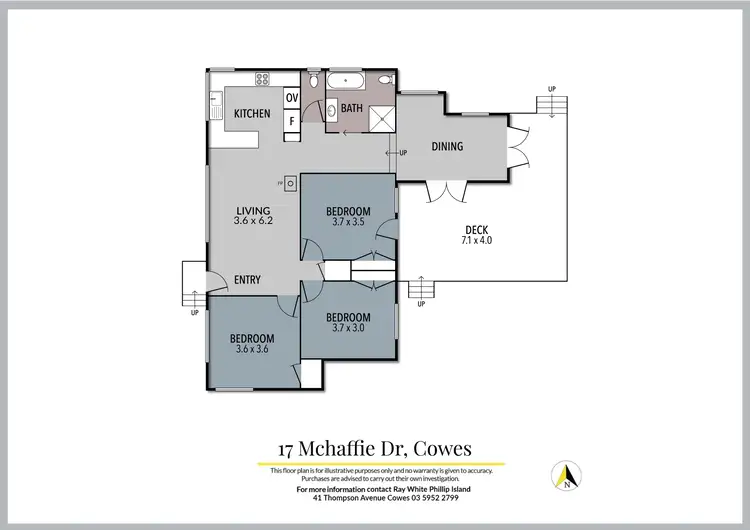 Floorplan of Homely house listing, 17 McHaffie Drive, Cowes VIC 3922