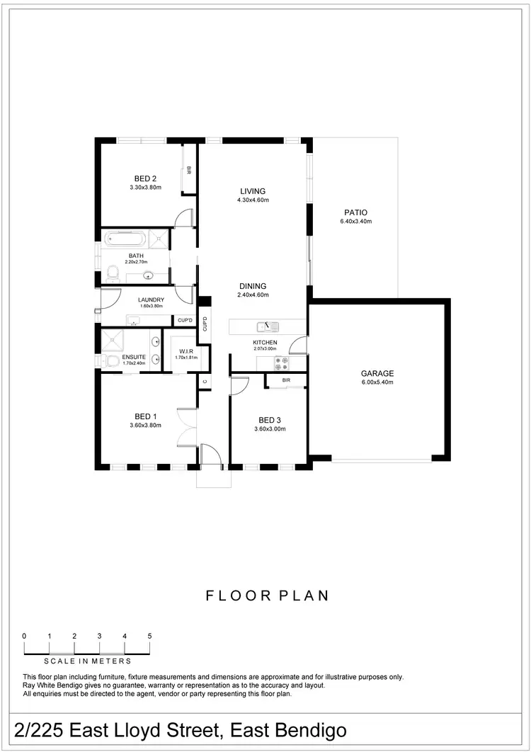 Floorplan of Homely house listing, 2/225 East Lloyd Street, East Bendigo VIC 3550