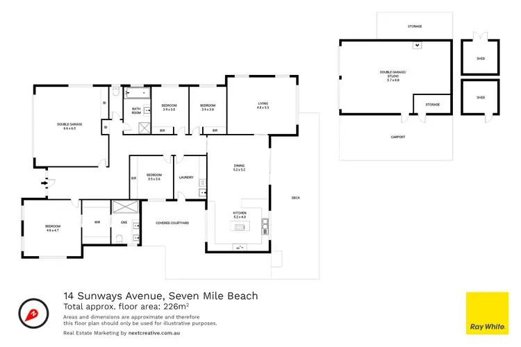 Floorplan of Homely house listing, 14 Sunways Avenue, Seven Mile Beach TAS 7170