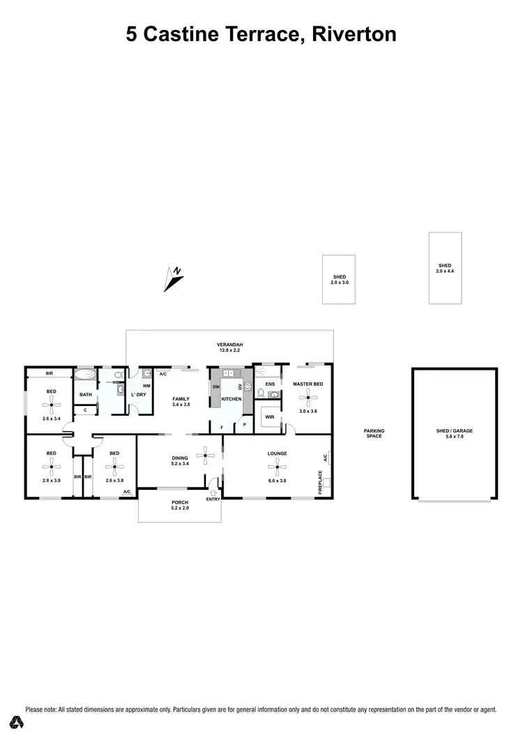 Floorplan of Homely house listing, 5 Castine Terrace, Riverton SA 5412