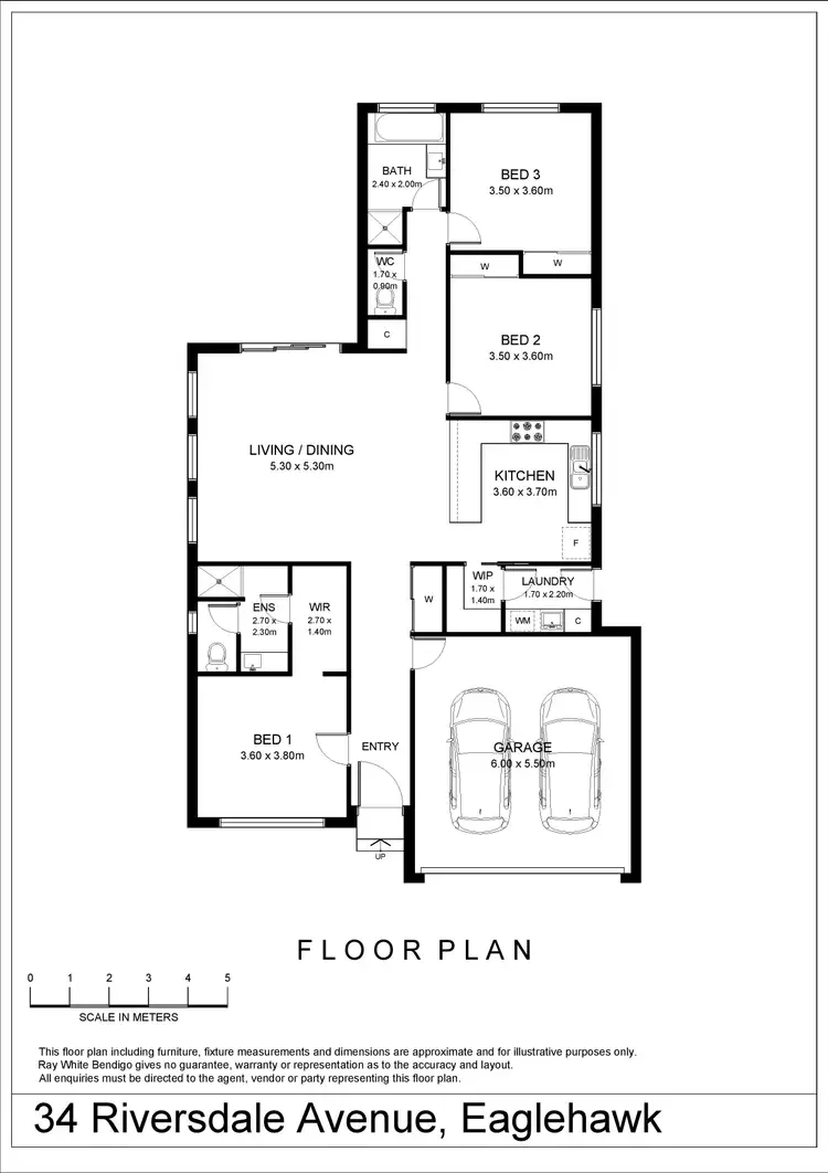 Floorplan of Homely house listing, 34 Riversdale Avenue, Eaglehawk VIC 3556