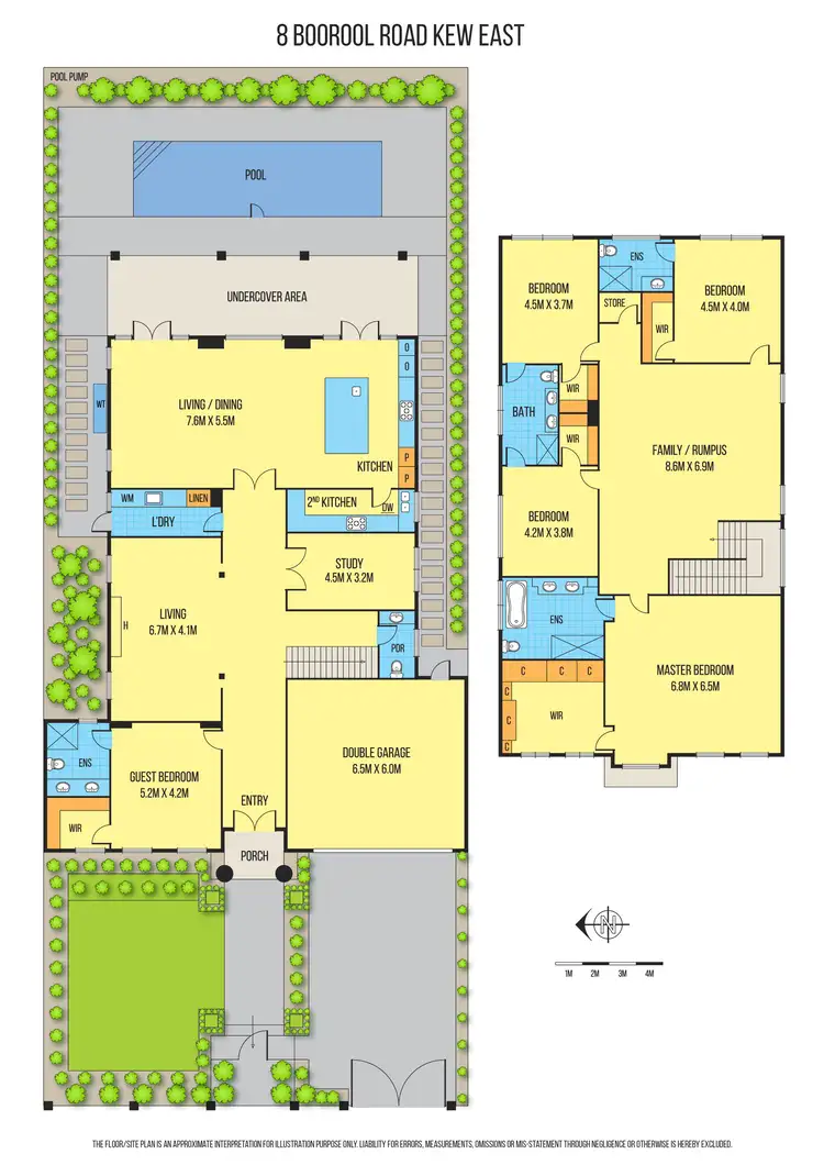 Floorplan of Homely house listing, 8 Boorool Road, Kew East VIC 3102