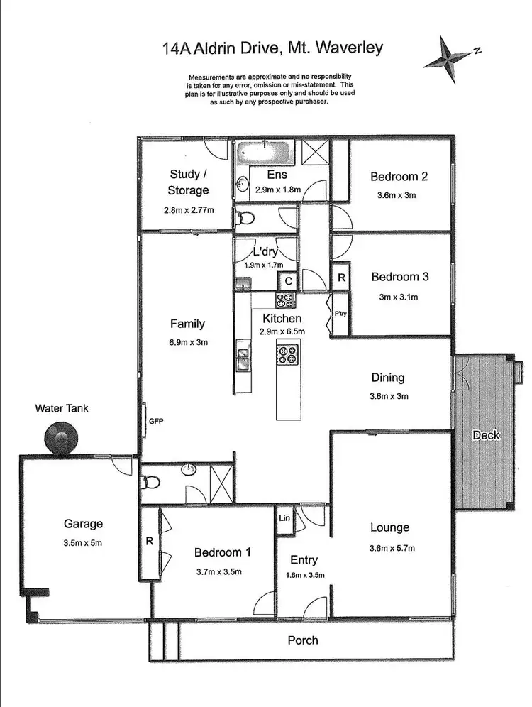 Floorplan of Homely house listing, 14A Aldrin Drive, Mount Waverley VIC 3149