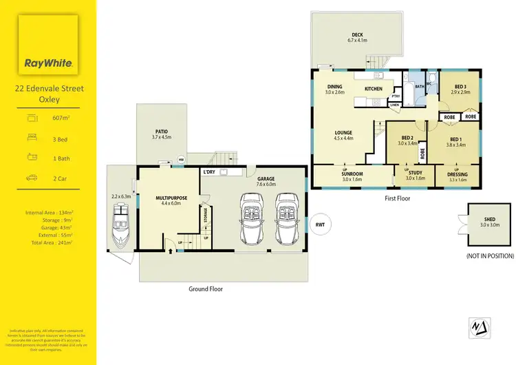 Floorplan of Homely house listing, 22 Edenvale Street, Oxley QLD 4075