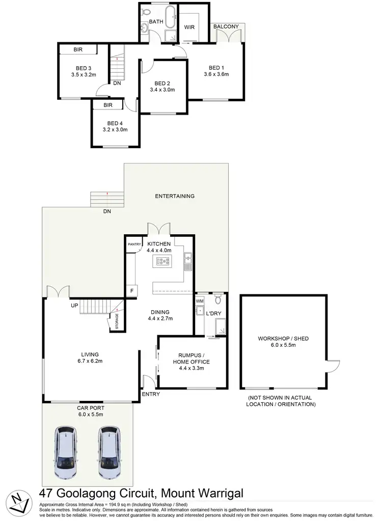 Floorplan of Homely house listing, 47 Goolagong Circuit, Mount Warrigal NSW 2528