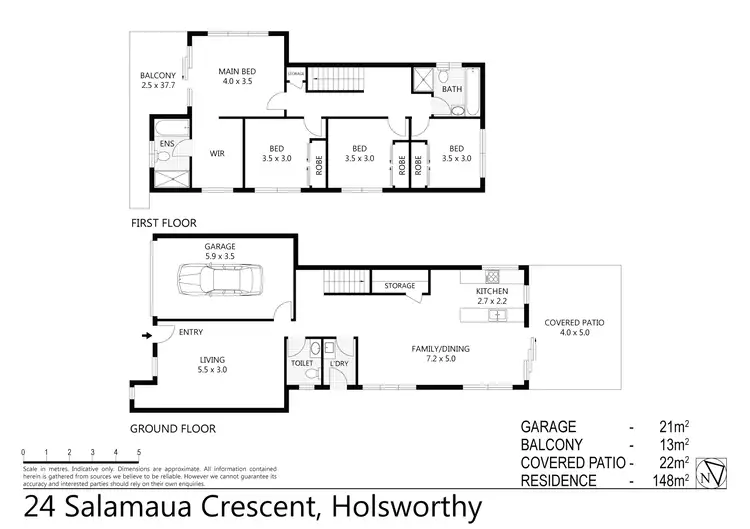 Floorplan of Homely house listing, 24 Salamaua Crescent, Holsworthy NSW 2173