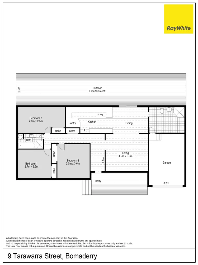 Floorplan of Homely house listing, 9 Tarawara Street, Bomaderry NSW 2541