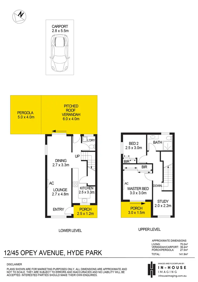Floorplan of Homely unit listing, 12/45 Opey Avenue, Hyde Park SA 5061