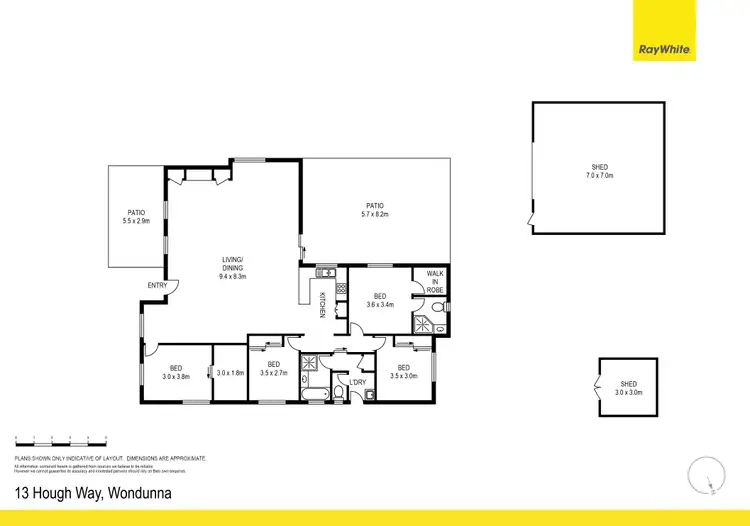 Floorplan of Homely house listing, 13 Hough Way, Wondunna QLD 4655