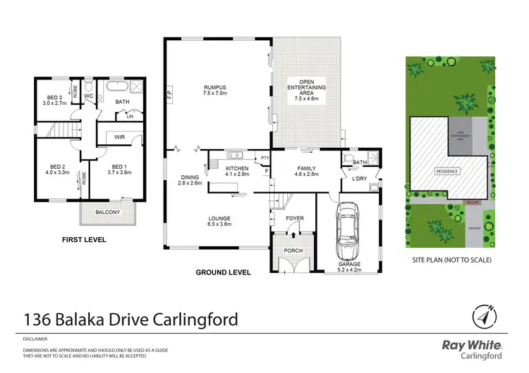 Floorplan of Homely house listing, 136 Balaka Drive, Carlingford NSW 2118
