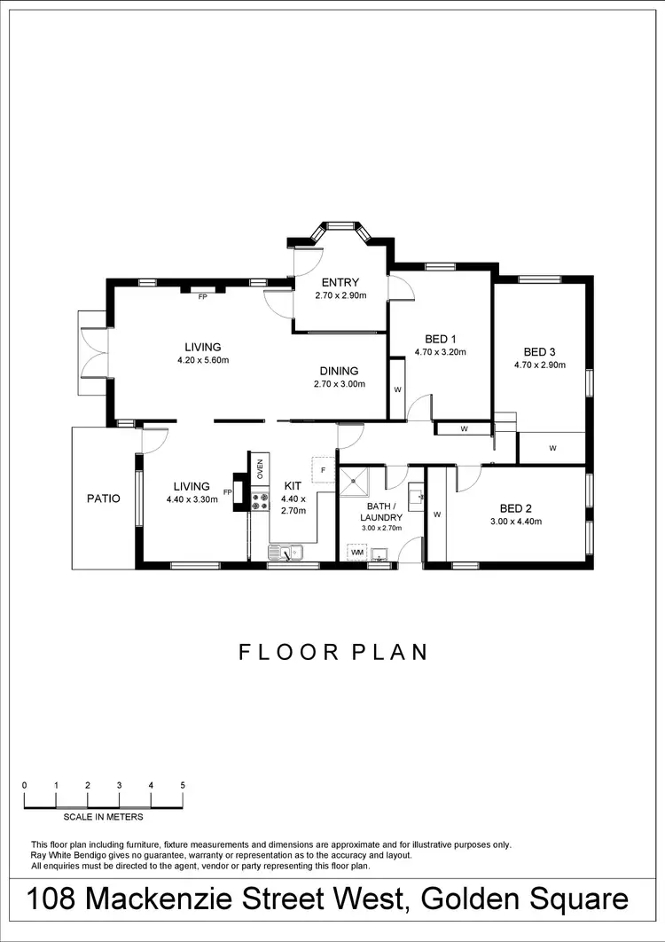 Floorplan of Homely house listing, 108 Mackenzie Street West, Golden Square VIC 3555