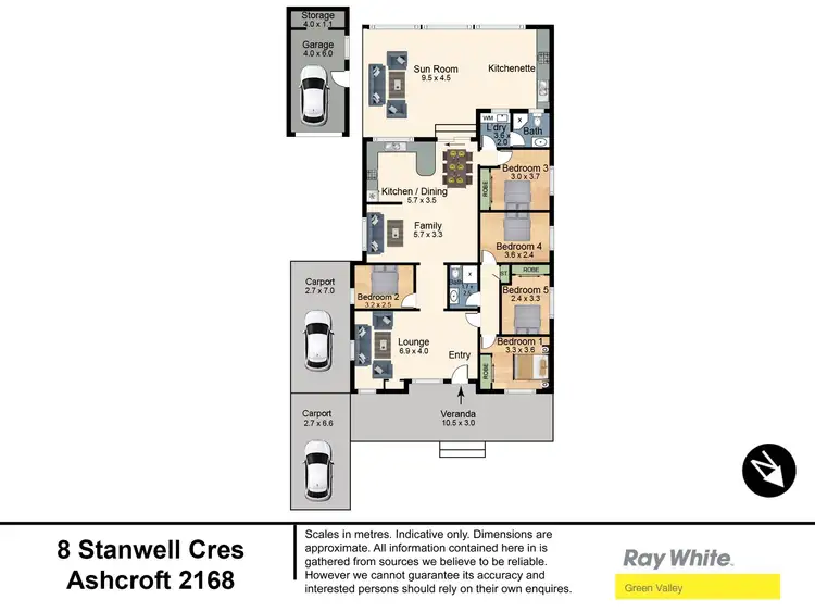 Floorplan of Homely house listing, 8 Stanwell Crescent, Ashcroft NSW 2168