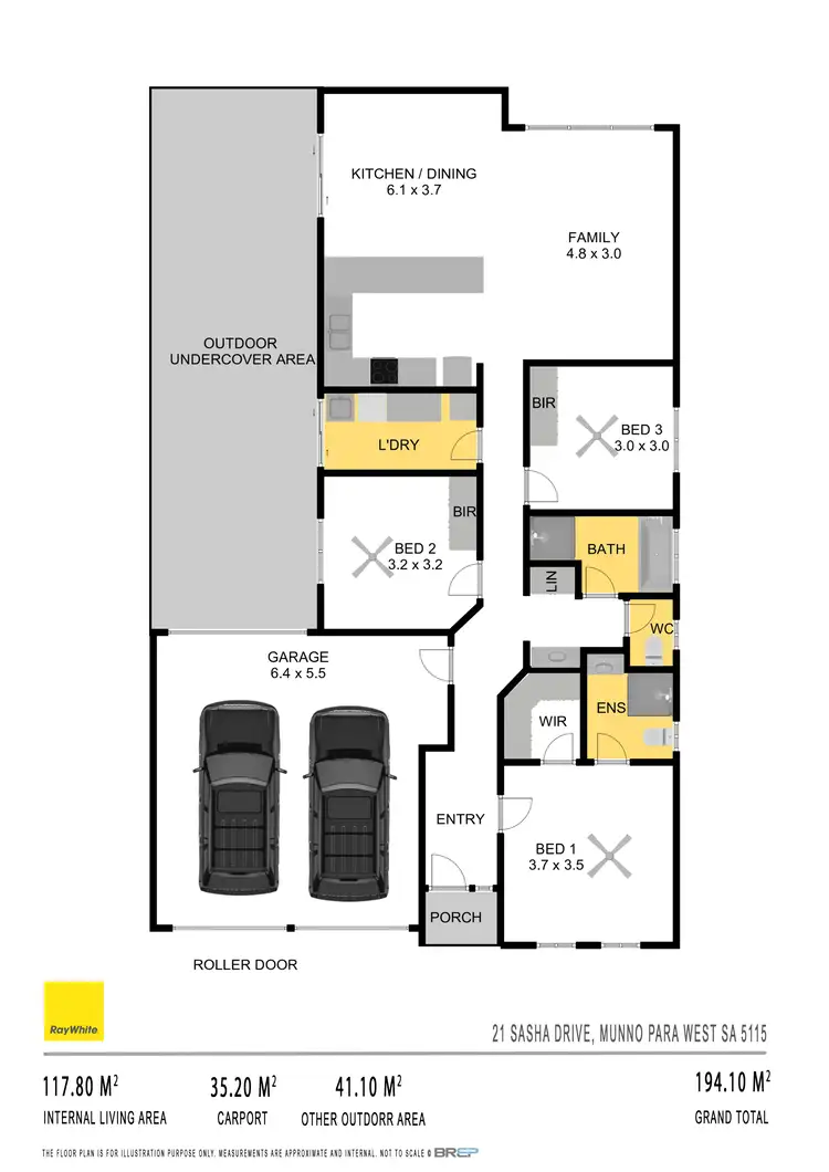 Floorplan of Homely house listing, 21 Sasha Drive, Munno Para West SA 5115