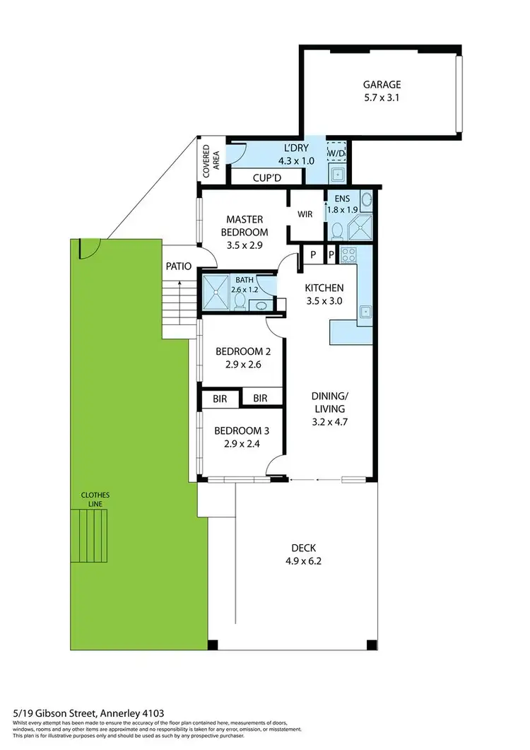 Floorplan of Homely unit listing, 5/19 Gibson Street, Annerley QLD 4103