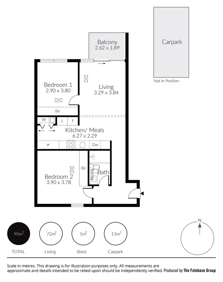 Floorplan of Homely apartment listing, 301/29 Angas Street, Adelaide SA 5000