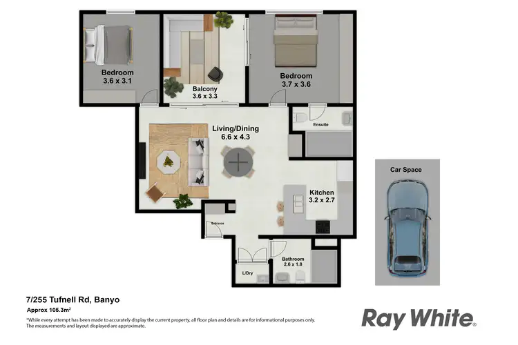 Floorplan of Homely apartment listing, 7/255 Tufnell Road, Banyo QLD 4014