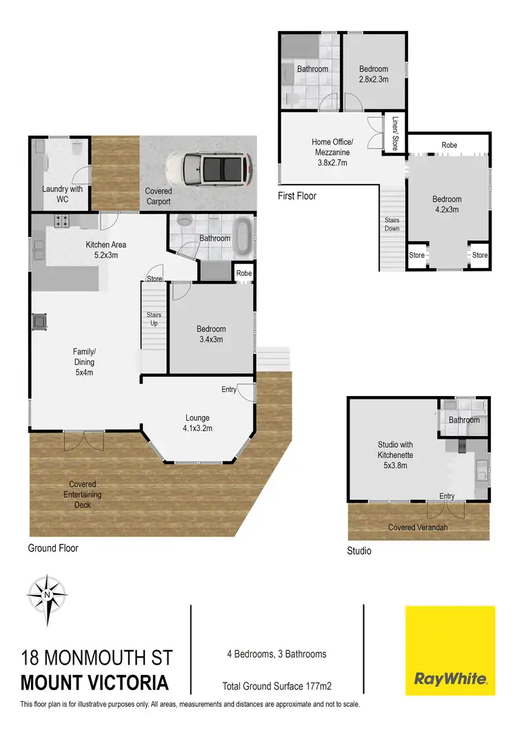 Floorplan of Homely house listing, 18 Monmouth Street, Mount Victoria NSW 2786