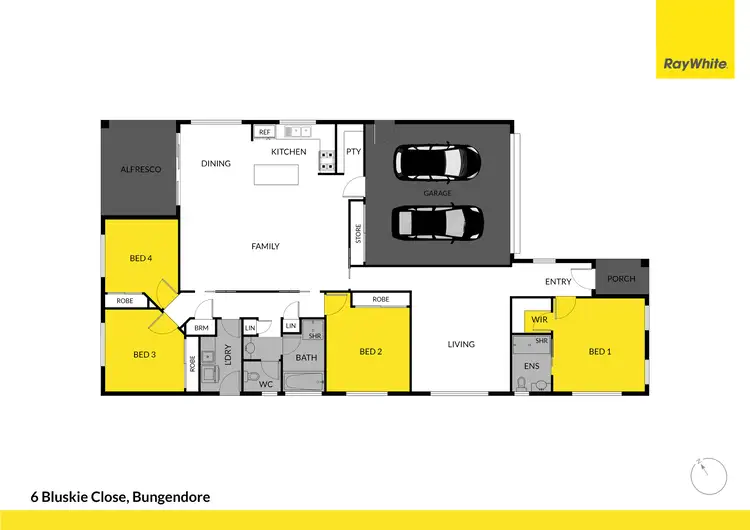 Floorplan of Homely house listing, 6 Bluskie Close, Bungendore NSW 2621