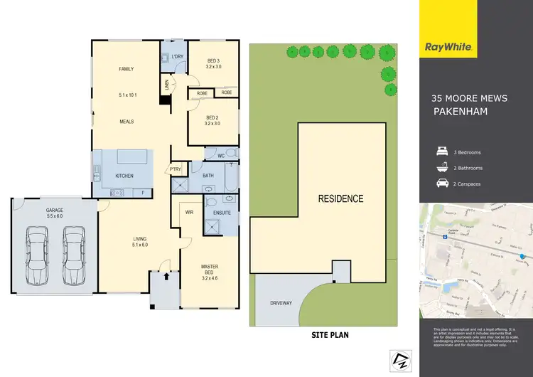 Floorplan of Homely house listing, 35 Moore Mews, Pakenham VIC 3810
