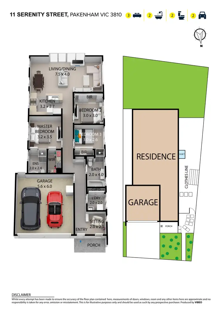 Floorplan of Homely house listing, 11 Serenity Street, Pakenham VIC 3810