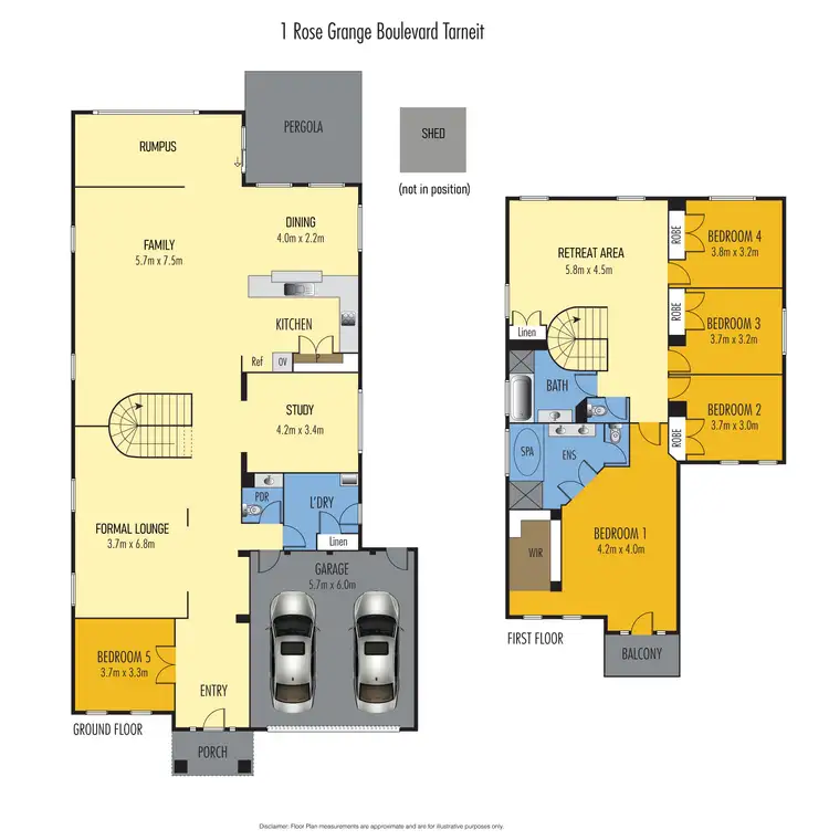 Floorplan of Homely house listing, 1 Rose Grange Boulevard, Tarneit VIC 3029