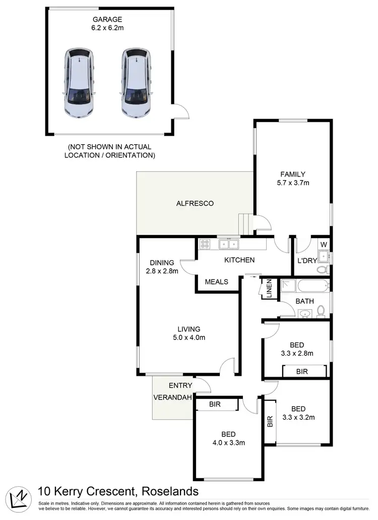 Floorplan of Homely house listing, 10 Kerry Crescent, Roselands NSW 2196