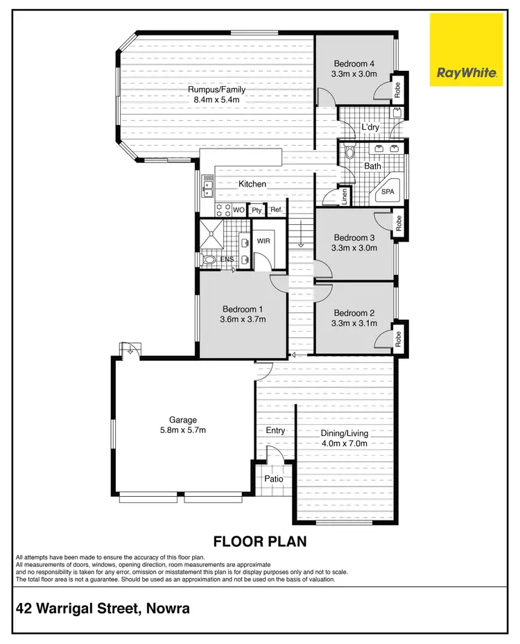 Floorplan of Homely house listing, 42 Warrigal Street, Nowra NSW 2541