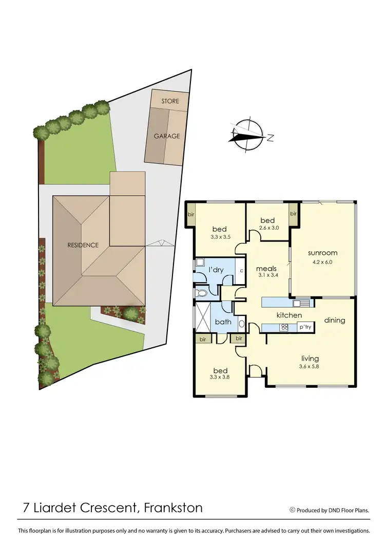 Floorplan of Homely house listing, 7 Liardet Crescent, Frankston VIC 3199