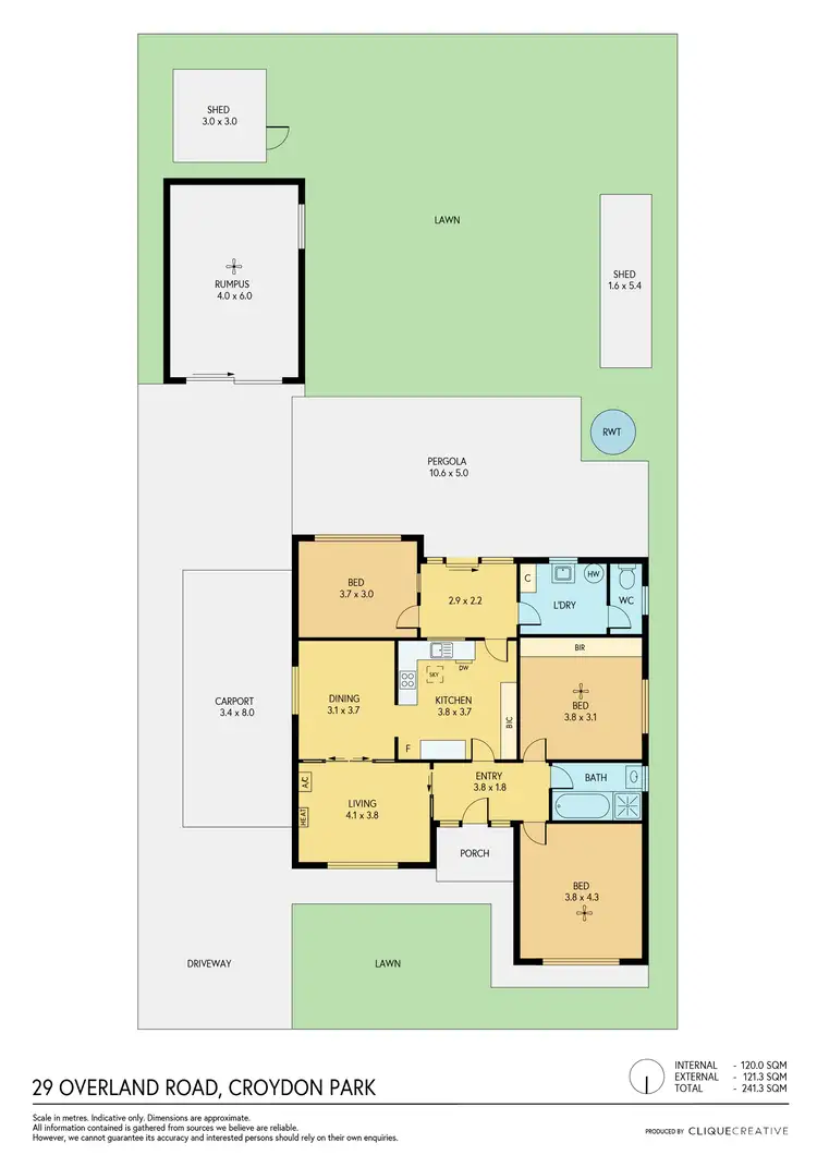 Floorplan of Homely house listing, 29 Overland Road, Croydon Park SA 5008