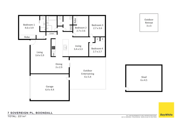 Floorplan of Homely house listing, 7 Sovereign Place, Boondall QLD 4034