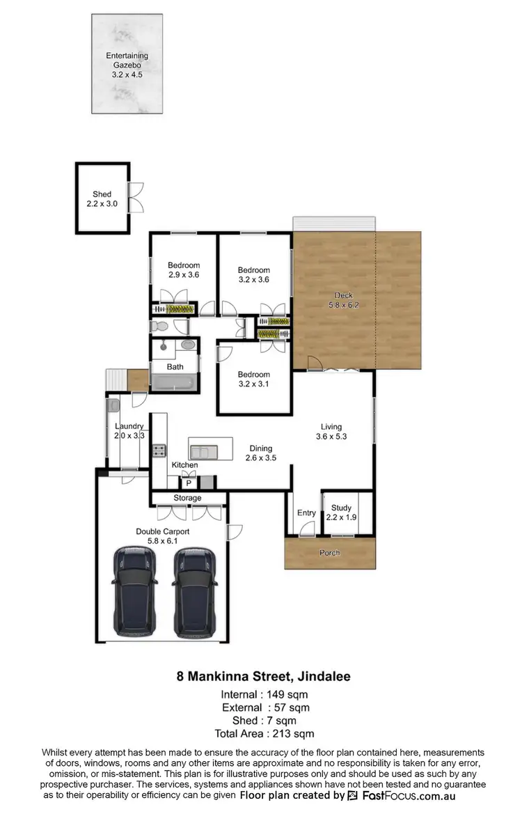 Floorplan of Homely house listing, 8 Mankinna Street, Jindalee QLD 4074