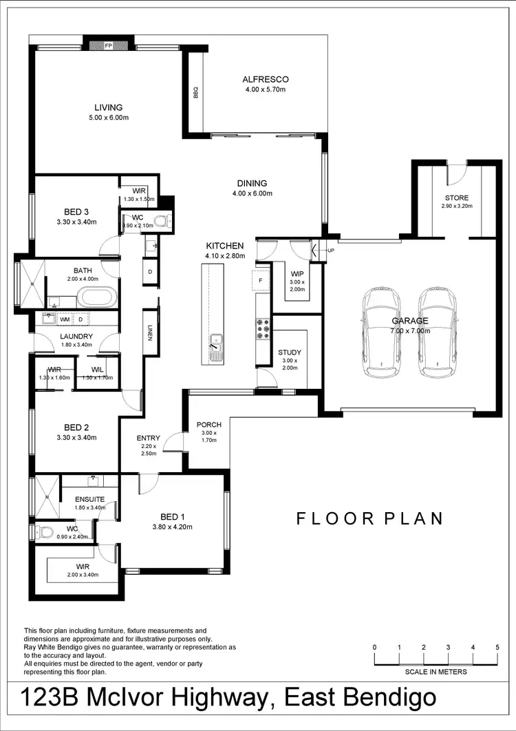 Floorplan of Homely house listing, 123B Mcivor Road, East Bendigo VIC 3550