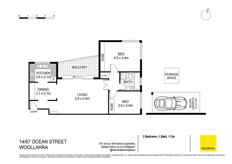 Floorplan of Homely apartment listing, 14/67 Ocean Street, Woollahra NSW 2025