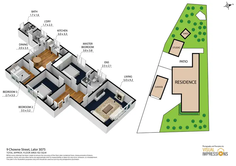 Floorplan of Homely house listing, 9 Chowne Street, Lalor VIC 3075