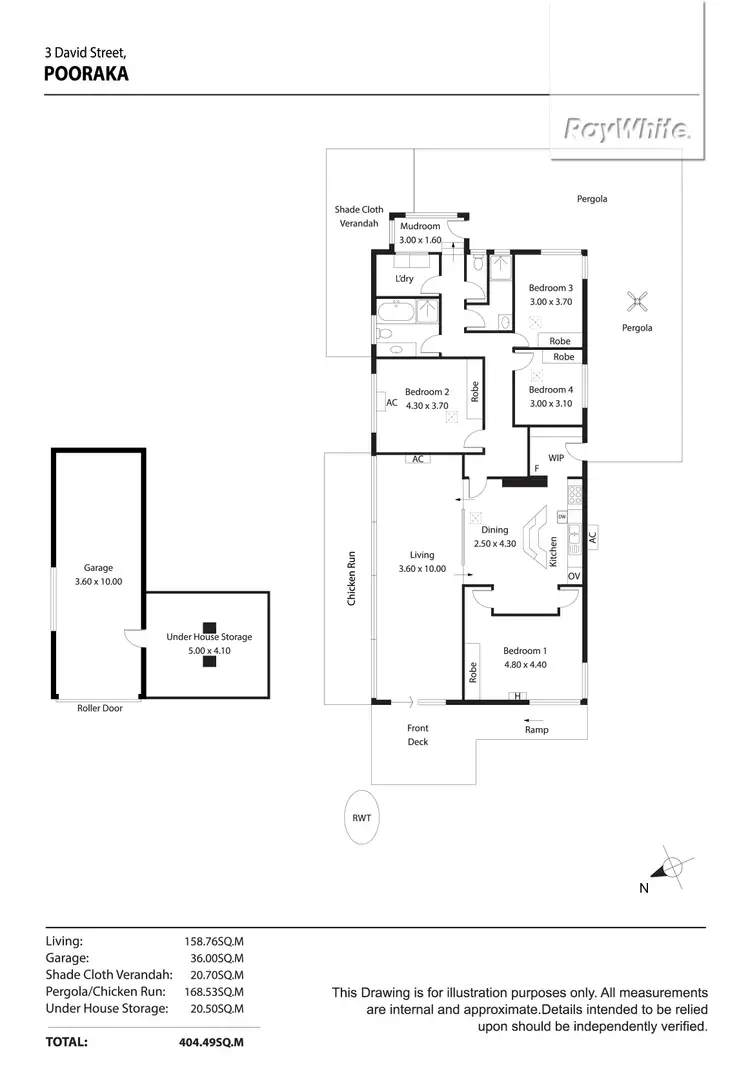 Floorplan of Homely house listing, 3 David Street, Pooraka SA 5095